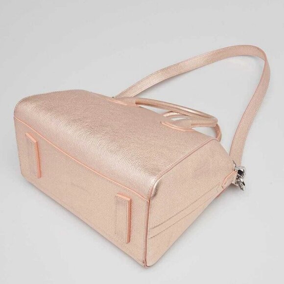 Givenchy Metallic Pink Sugar Goatskin Leather Small Antigona Bag - Picture 3 of 11